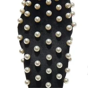 Lele Sadoughi | Accessories | Lele Sadoughi Jet Pearl Velvet  display picture 3